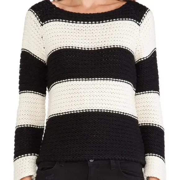 Sanctuary Revolve Striped Knit Wool Blend Sweater - Picture 4 of 8